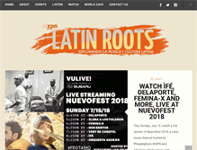Tablet Screenshot of latinroots.org